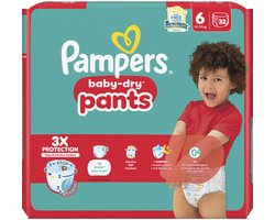 Pampers Baby Dry Luierbroekjes Maat 6 (13-19 kg) 32 stuks