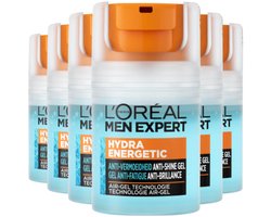 L'Oréal Men Expert L'Oréal - Men Expert Hydra Energetic Quenching Gel Matte Refreshing - 6 x 50 ml - Voordeelverpakking
