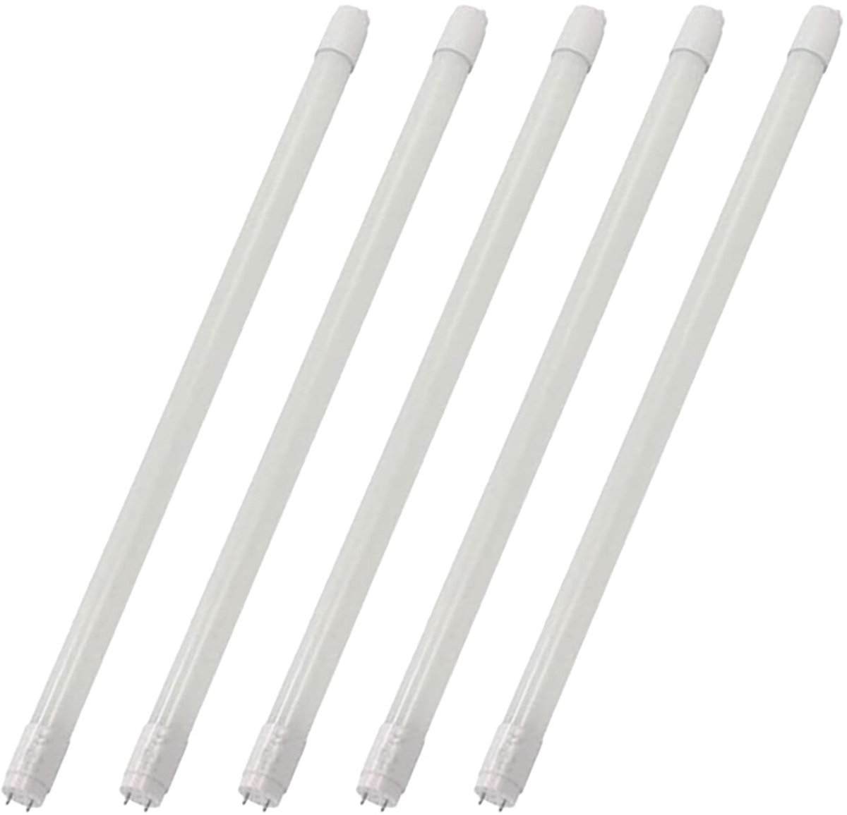 VITO LED TL-buis T8 G13 - 10W 1000lm 6500K - Koel Wit Licht - 600mm - Enkelzijdig Aangesloten - 5 stuks