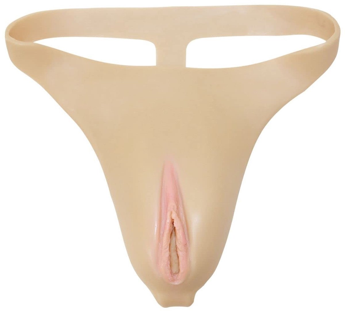 Elzusha - Thong Ondergoed met Gaff voor Crossdressers - Realistische Look