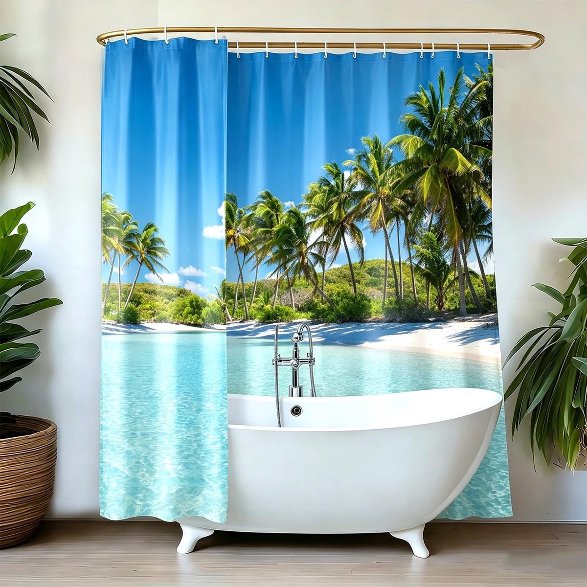 Elzusha - Schimmelbestendig Douchegordijn 240 x 200 cm