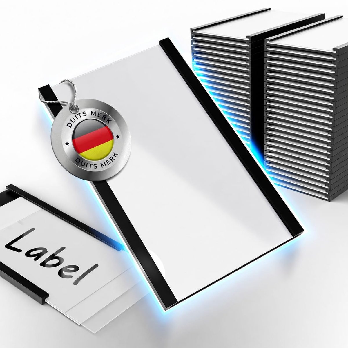 Elzusha - Magnetische Labels - 40 x 100 mm, 50 Stuks