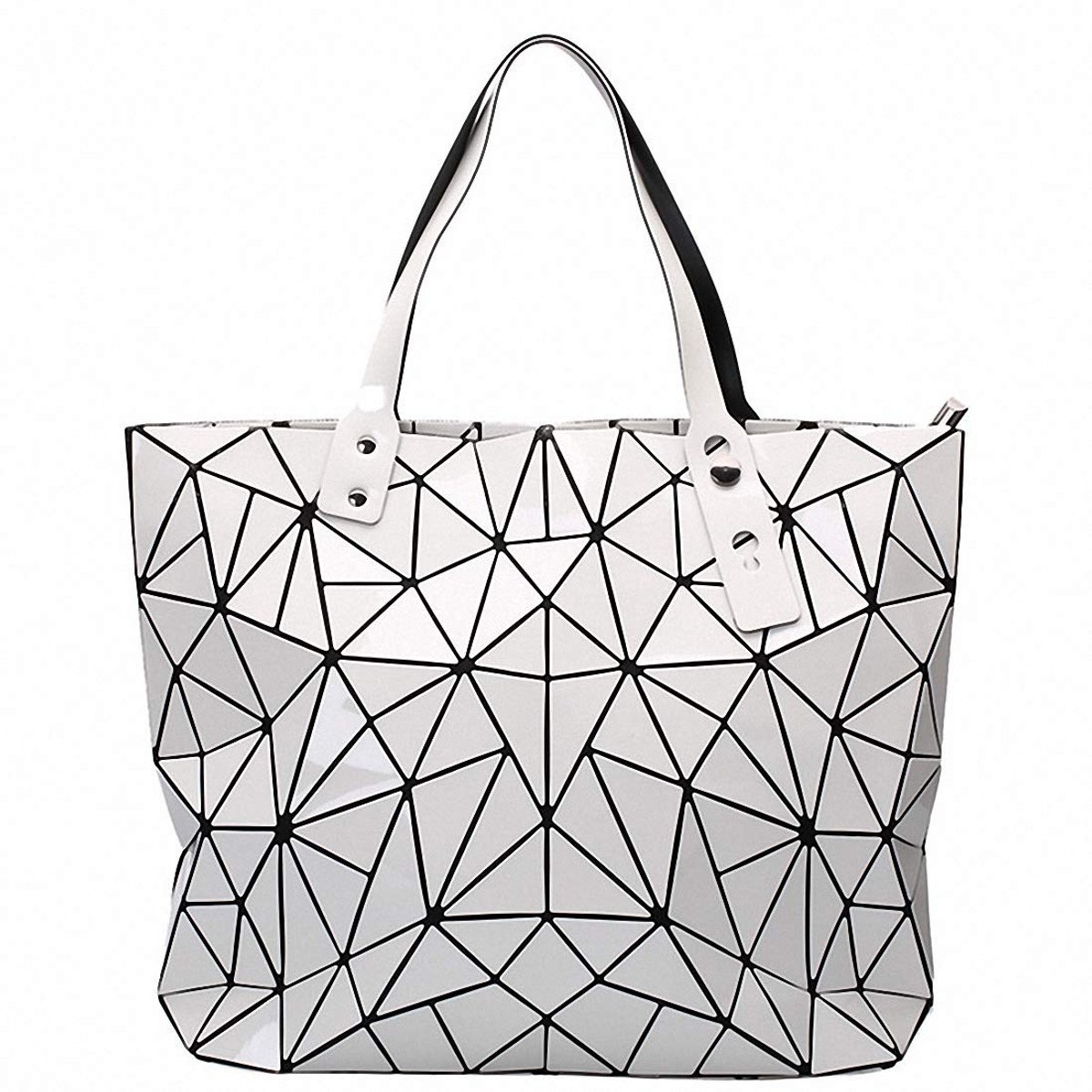Elzusha - Geometrische Handtas voor Vrouwen - Mat Zwart