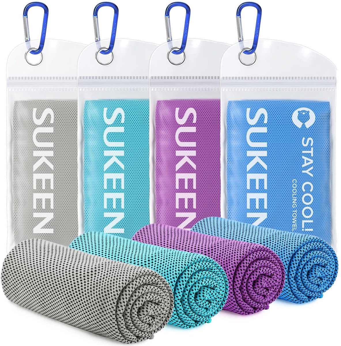 Elzusha - Cooling Towel Set - 4 Stuks - Zacht en Ademend