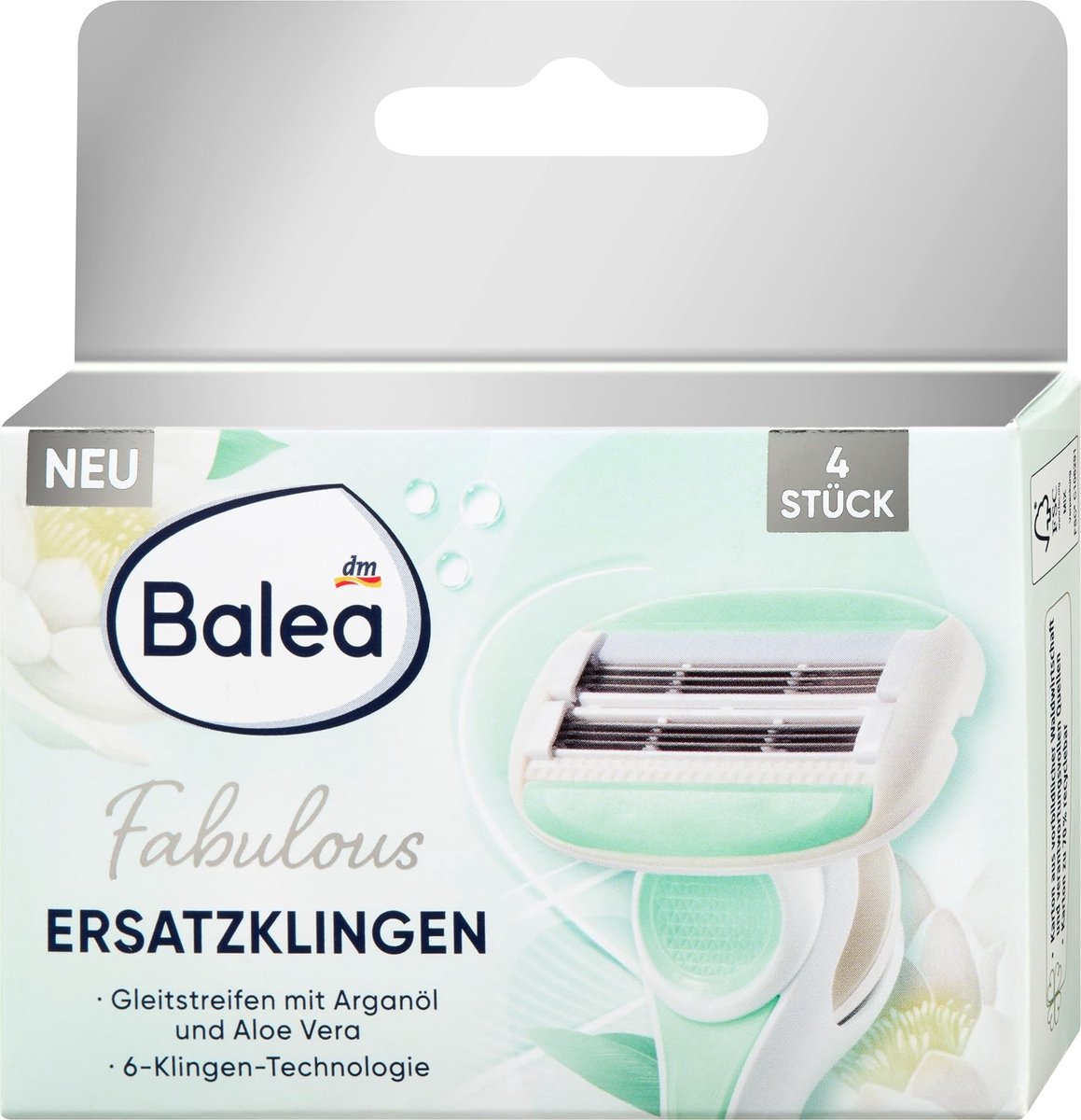 Elzusha - Vervangende Scheermesjes met Aloë Vera en Arganolie - 4 Stuks