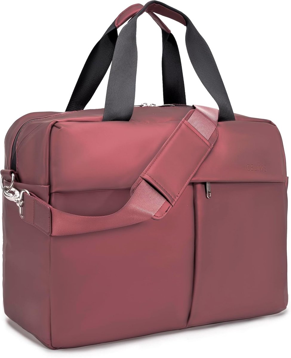 Laptoptas - Rood - 40 x 30 x 20 cm - Waterdichte en Georganiseerde Schoudertas - Voor Dames en Heren