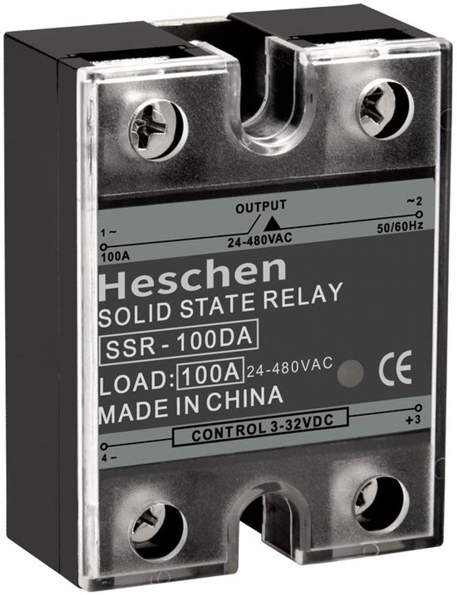 Allecto - Dc/ac Solid State Relais - 100a - Hoge prestaties - Compact formaat