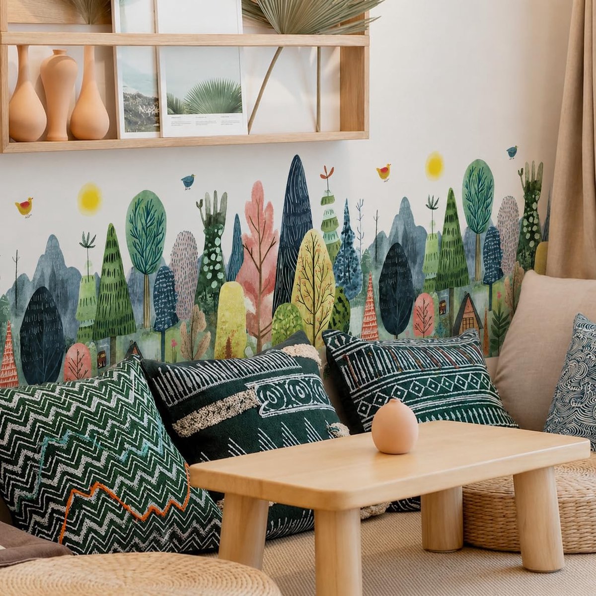 Elzusha - Wandtattoo Bos voor de Kinderkamer
