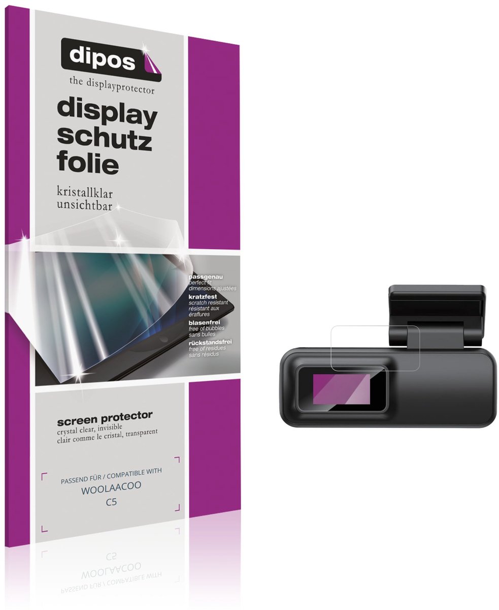 dipos – 4x Beschermfolie geschikt voor WOOLAACOO C5 | Krasbestendige & heldere Screenprotector Ultra-Thin