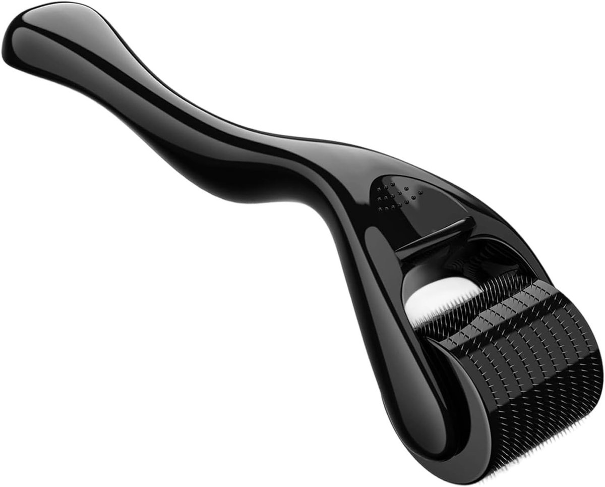 Beard Roller 0.5 mm voor Snor- en Baardgroei, Derma Roller voor Haar en Littekens, 540 Titanium Micronaald Roller voor Anti-Veroudering en Huidversteviging