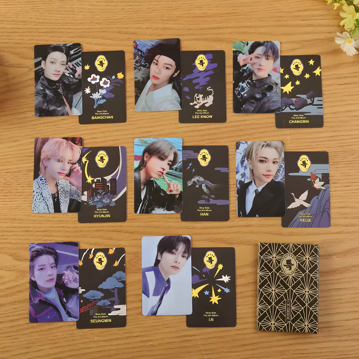 KPOP Stray Kids 5-STAR The 3rd Album Photocard variant D Full Member Set [Fotokaarten]