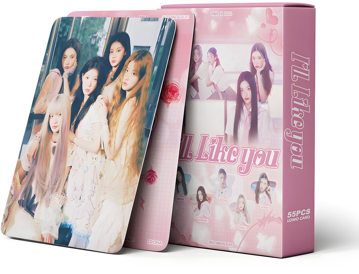 KPOP 55pcs/box ILLIT I'll Like You 2nd Mini Album Photocard [Fotokaarten]