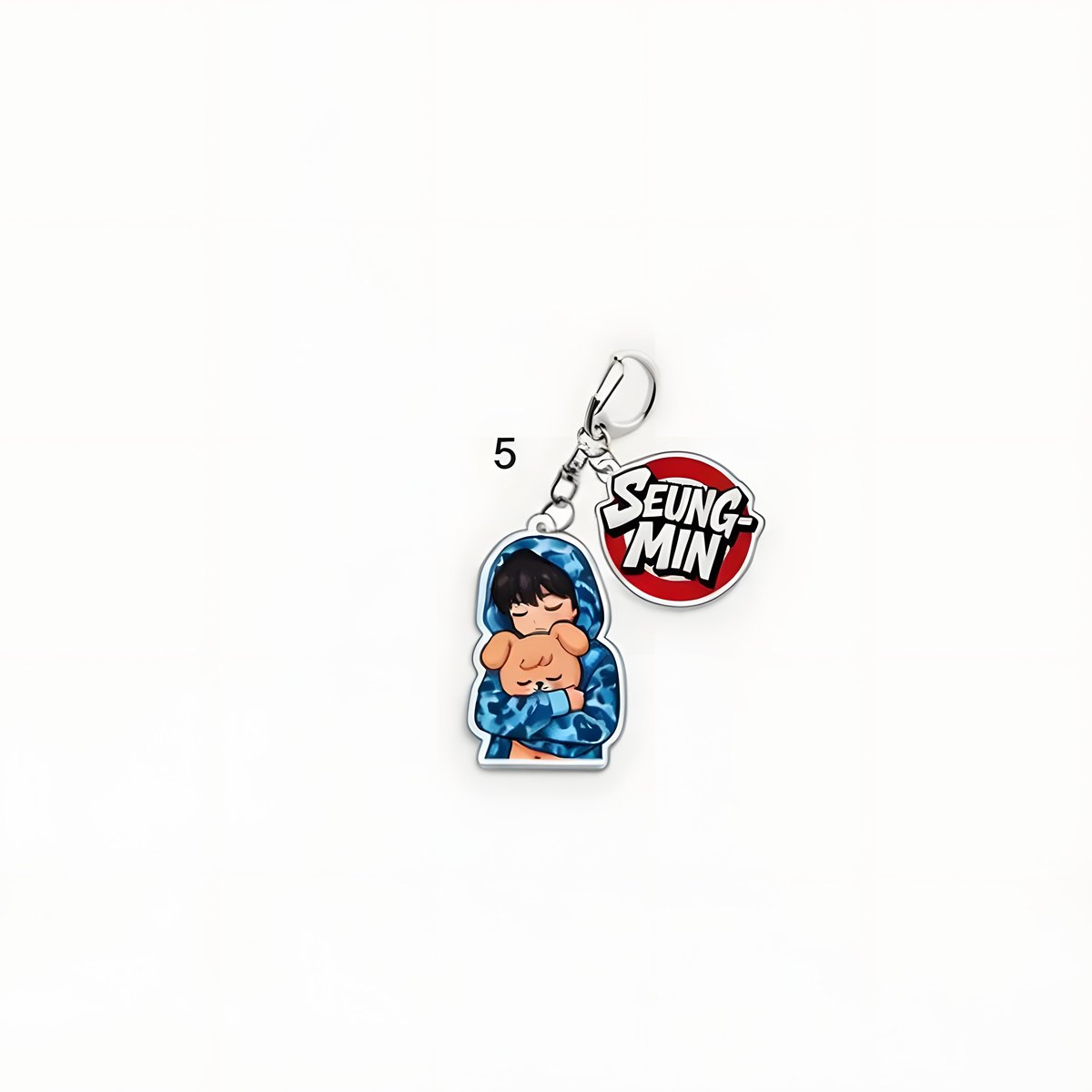 KPOP Stray Kids SKZ Seungmin Acrylic Keyring Plush Hug [Sleutelhanger]