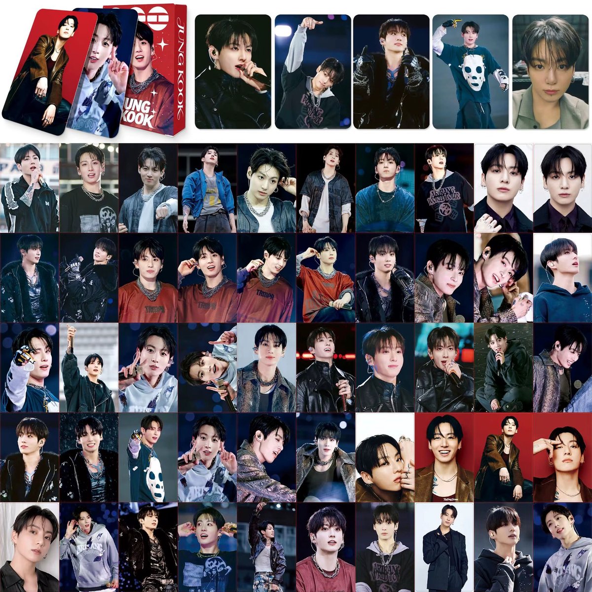 KPOP 55pcs/box BTS Jung Kook Arirang Photocard variant 1 [Fotokaarten]