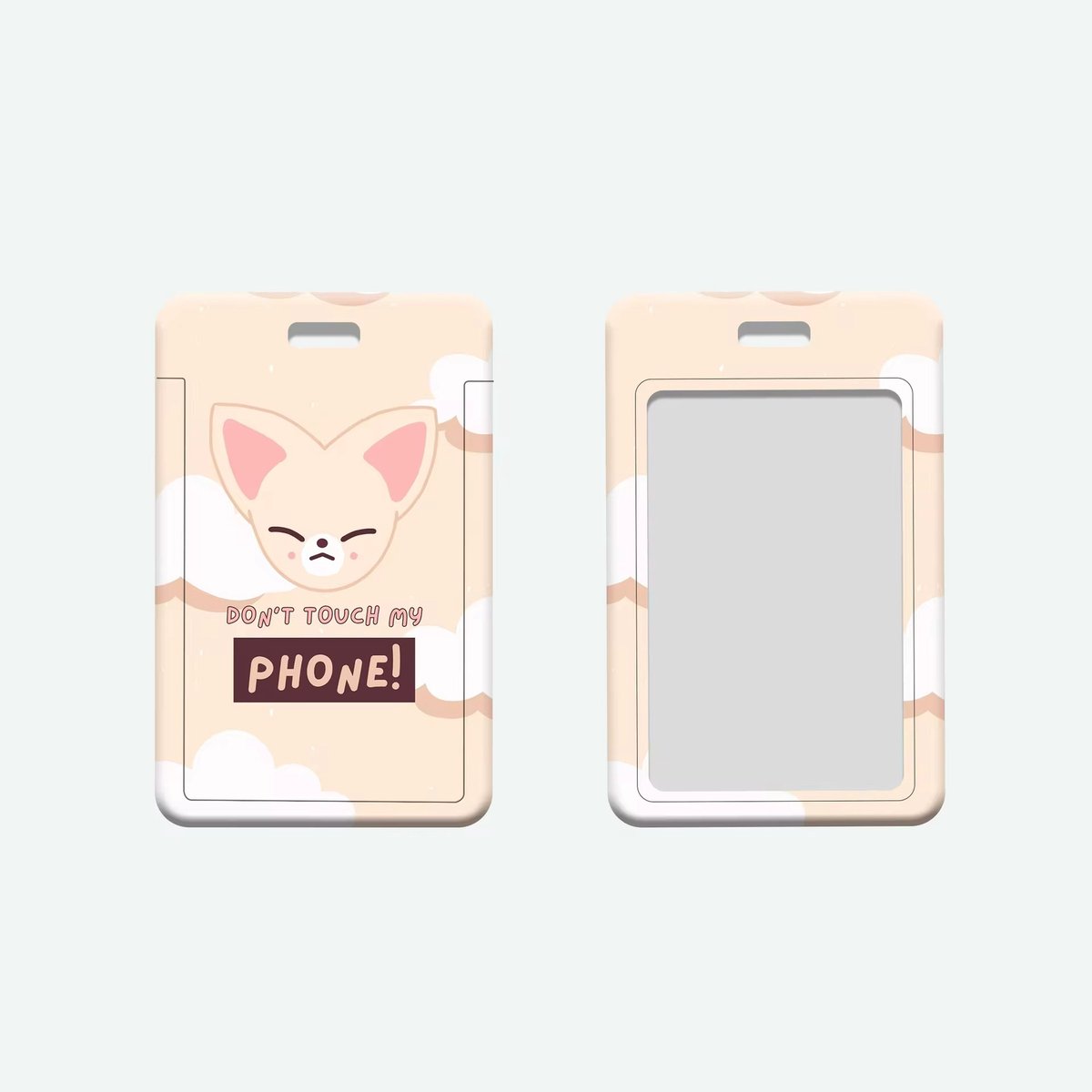 KPOP Stray Kids SKZ Bus Card Holder Cream Fox [Sleutelhanger]