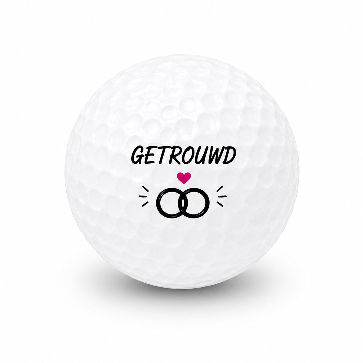 Golfballen Getrouwd - Huwelijk Golf Cadeau - 15 stuks - Wilson - Golfbal met Opdruk