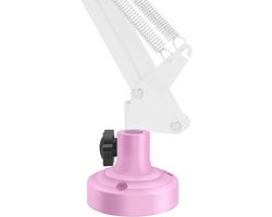 Microfoon Tafel Flensbevestiging, Metalen Tafelmontage Klem met Verstelbare Interface Diaphragma voor Tonor T20, Aokeo AK-35 en InnoGear Microfoonarm (Roze)