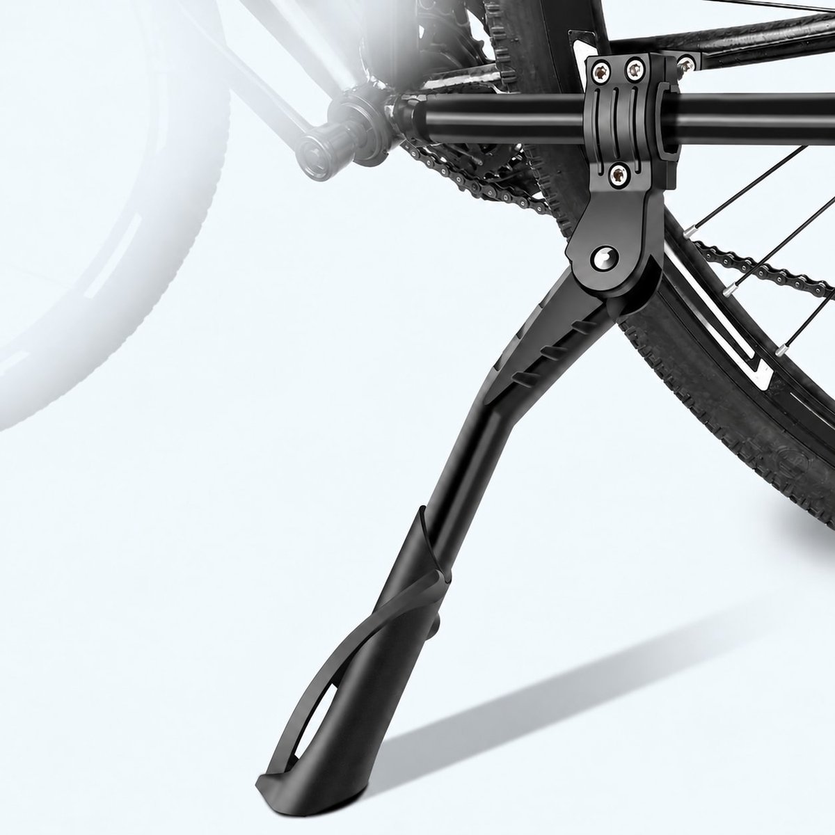 YYchan Fietsstandaard-Racefiets Standaard-1 Stuk-24-29 inch-Zwart-Verstelbare Aluminium-Standaard Fiets-Antislip en Roestbestendig-Gratis installatietool-Geschikt Voor Mountainbikes, Fietsen, Racefietsen, Stadsfietsen