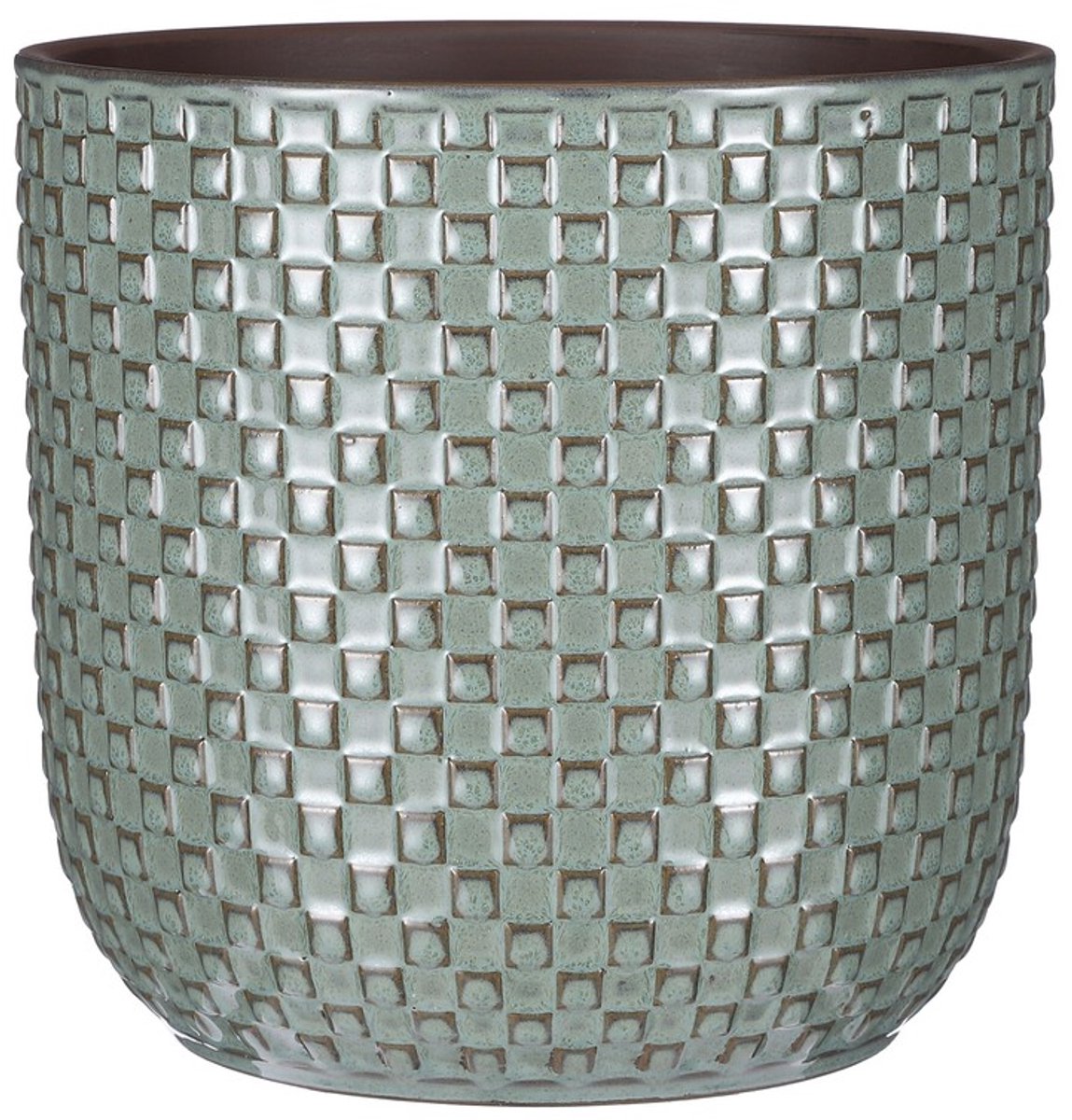 Mica Decorations Daan Bloempot - H21 x Ø22 cm - Groen