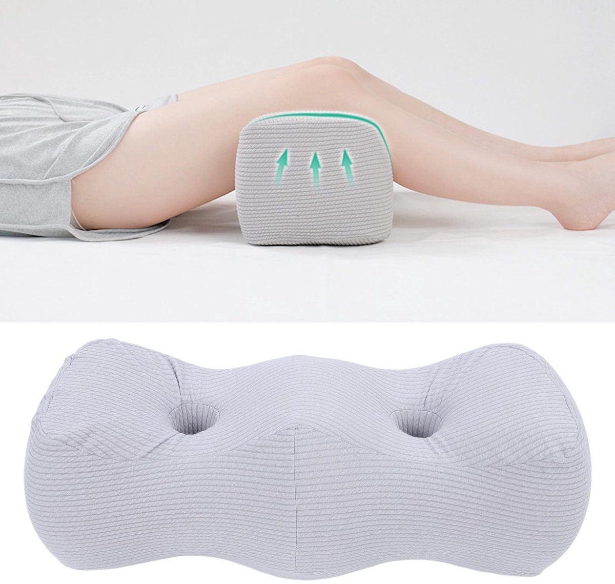 kniekussen - Kniekussen Voor in Bed – Zijslaapkussen – Beenkussen – Schootkussen – Orthopedisch – Voor Zijslapers