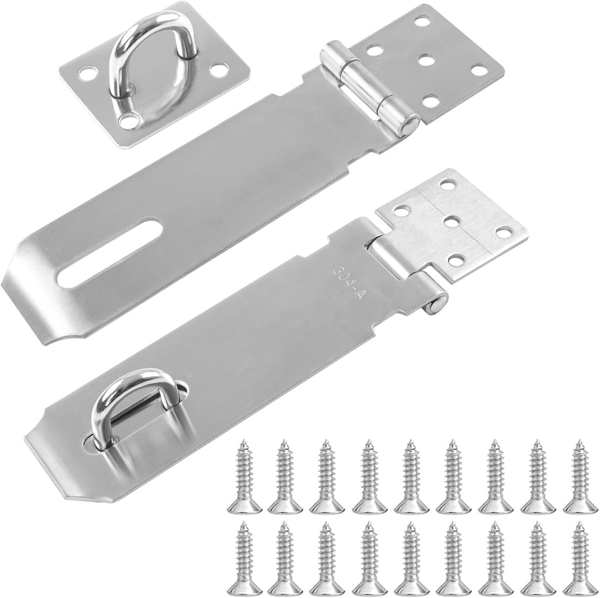 Zware Duty Hangslot Set van 2 Stuks, 10 cm, Veiligheidssloten voor Dievenpreventie en Beveiliging