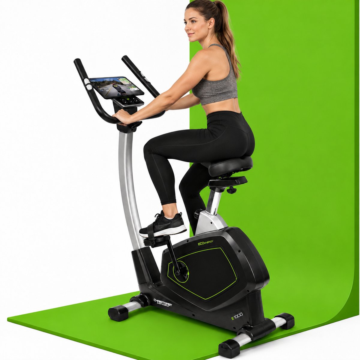 Christopeit - Ergometer hometrainer Eco 1000 - zelfopladend - stil