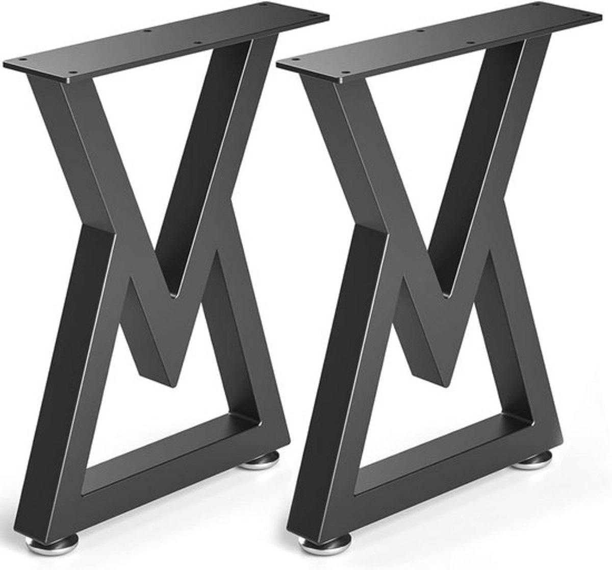 Metalen Salontafel Poot Set van 2 - Zware Belastbare Industriële Meubelpoten voor Tafel en Bank - V-Type Design