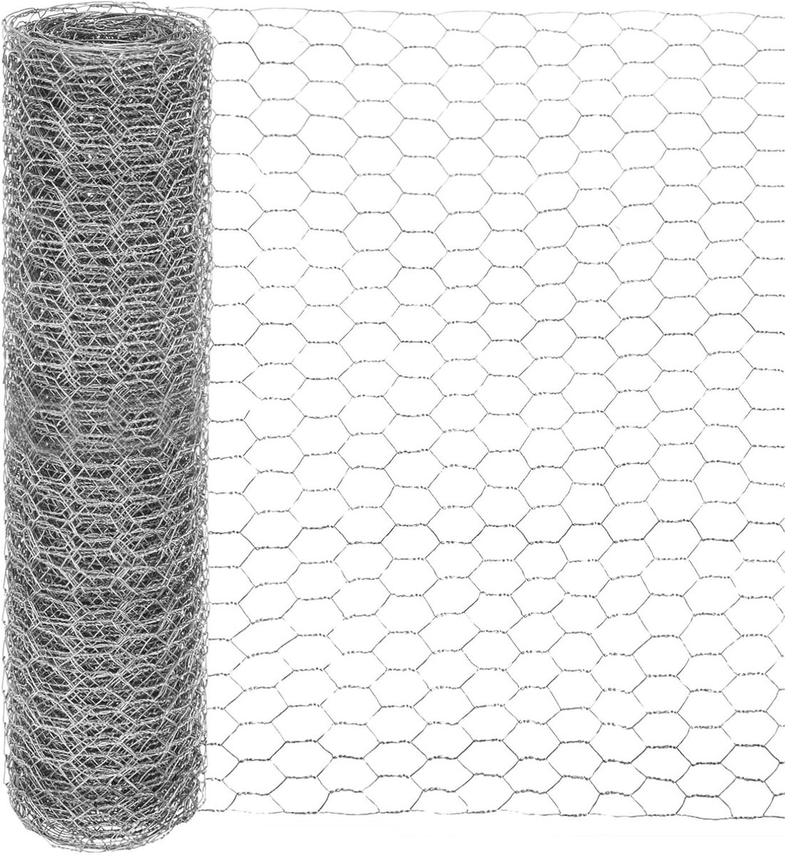 Kippengaas voor Bloemstukken, 14 x 236 Inch Gegalvaniseerd IJzer Hexagonaal PVC Coating voor Ambachten, Tuin en Pluimvee, Duurzaam en Sterk