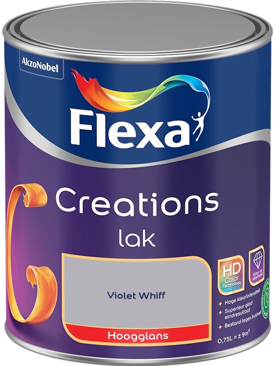 Flexa - Creations Lak Hoogglans - Violet Whiff - 750 Ml - Kleur Van Het Jaar 2027