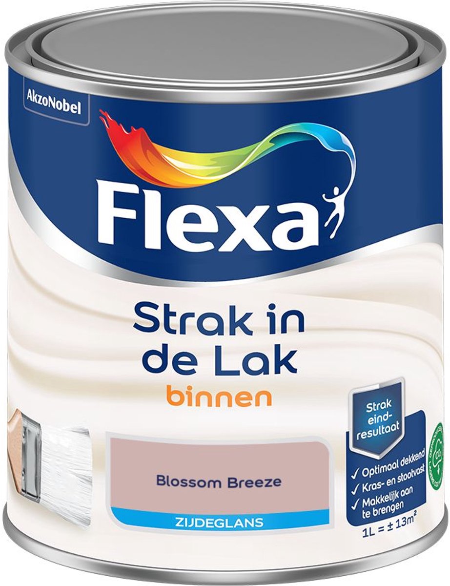 Flexa - Strak In De Lak Binnenlak Zijdeglans - Blossom Breeze - 1 L - Kleur Van Het Jaar 2027