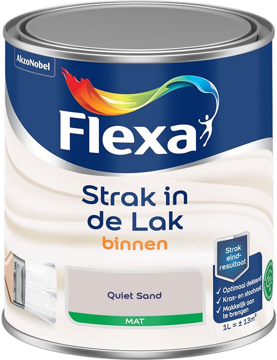 Flexa - Strak In De Lak Binnenlak Mat - Quiet Sand - 1 L - Kleur Van Het Jaar 2027