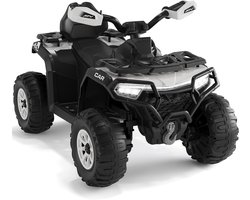 Triumpunpre Elektrische Kinderquad 12V - Terreinwagen 4-Wiel - 2 Motoren - Afstandsbediening & Bluetooth (Wit)