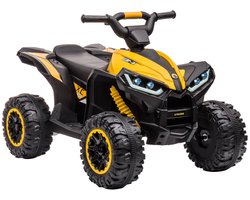 Triumpunpre Elektrische Kinderquad 12V - 4x4 - Afstandsbediening - 2x35W Motor - MP3/USB/Bluetooth (Geel, 3-6j)