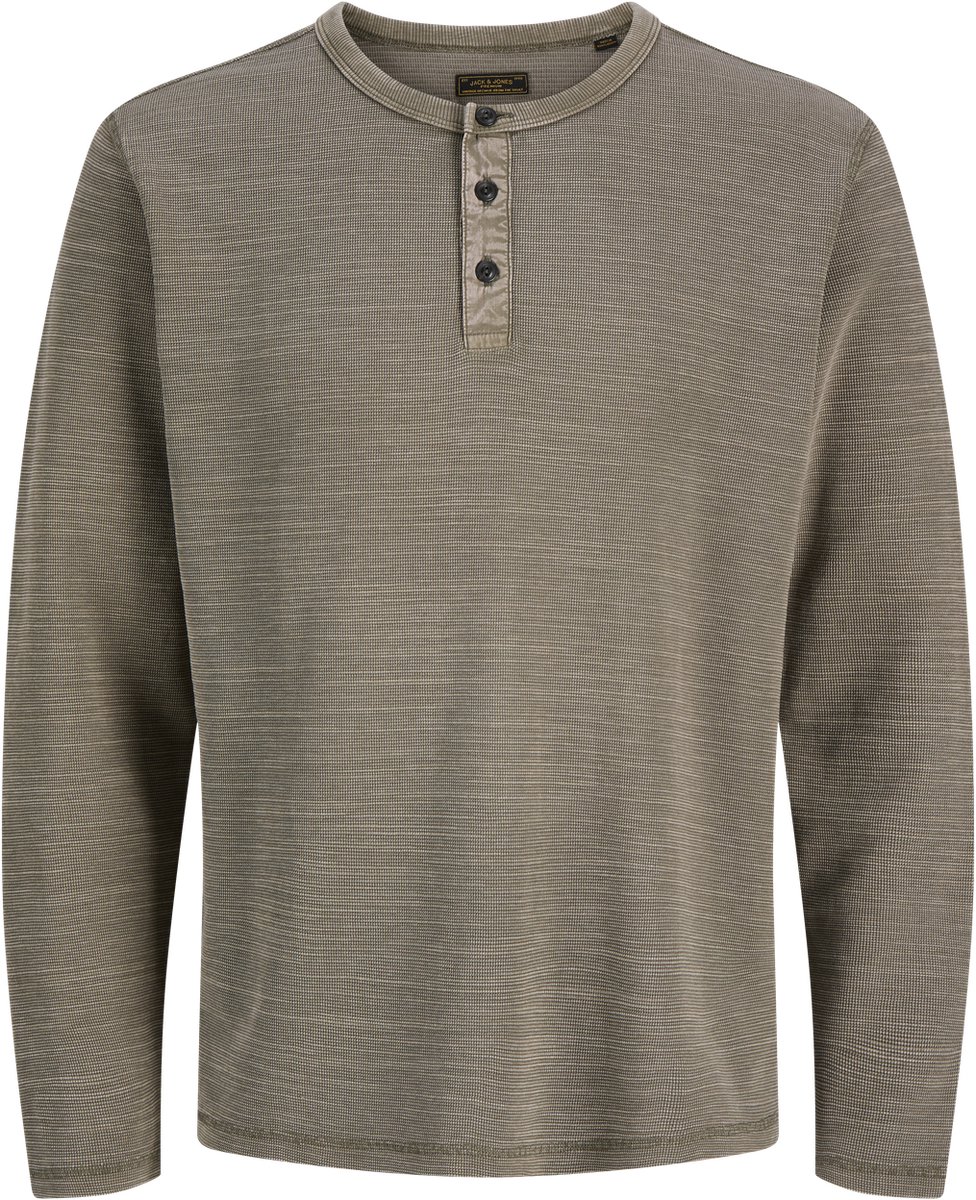 JACK & JONES - JPRBLUAARON LS HENLEY TEE Heren T-shirt
