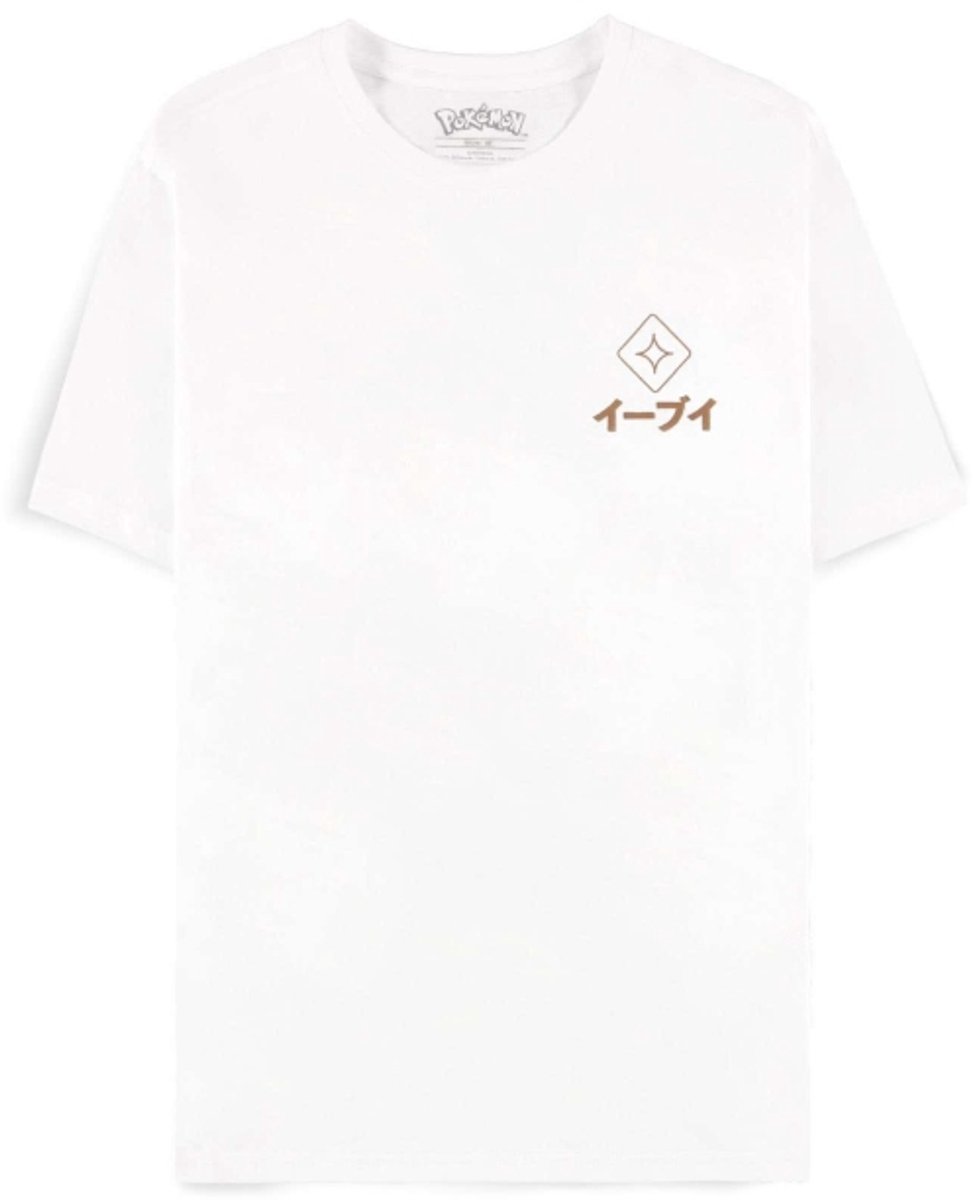 Pokémon - Eevee Heren Tshirt - XS - Wit
