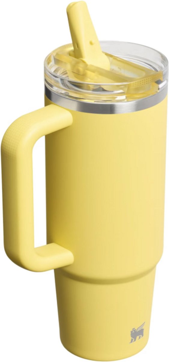 STANLEY Quencher ProTour Flip Straw Tumbler 0,89L (Daffodil) – Lekvrije Drinkbeker met Rietje & Handvat – Geïsoleerd RVS – BPA-vrij – foto 2