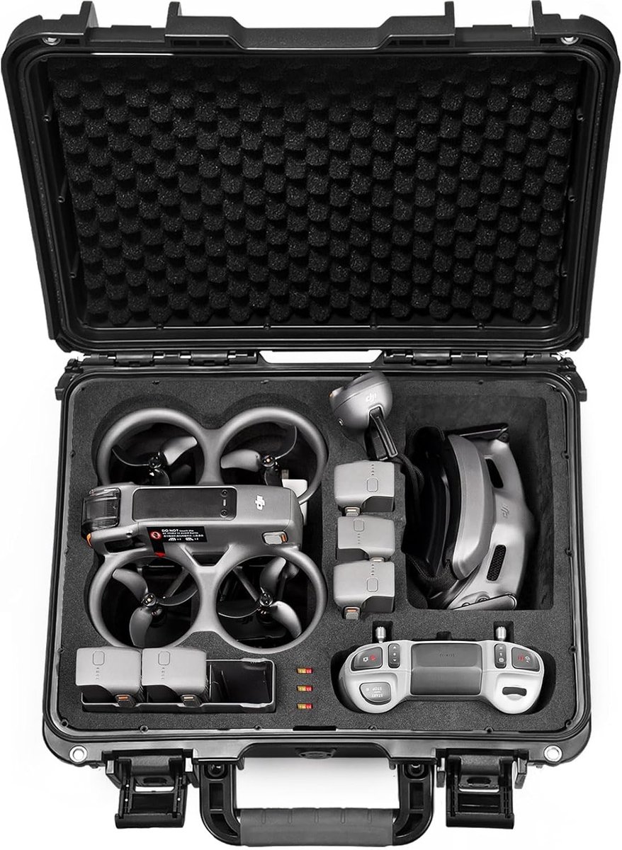 Waterdichte Hard Case voor DJI Avata 2 Drone en Accessoires, Bescherming en Opbergruimte voor Vlieguitrusting