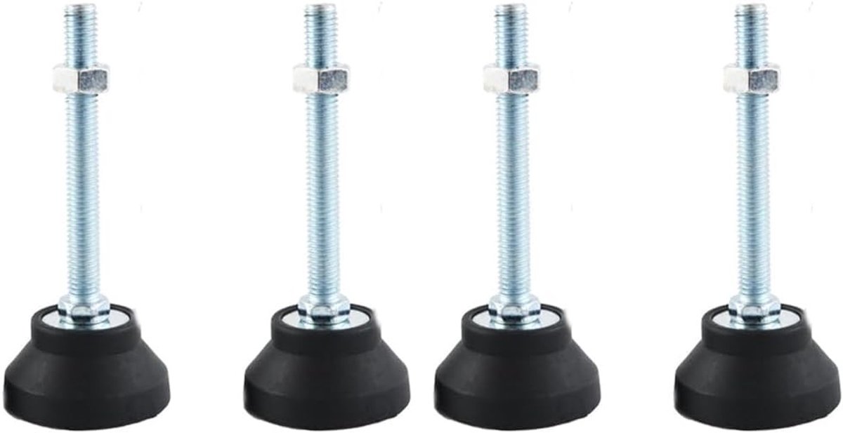 Leveling voeten M8 D40×L100 - 4 stuks verstelbare meubelpootjes voor stabiliteit en hoogte-aanpassing