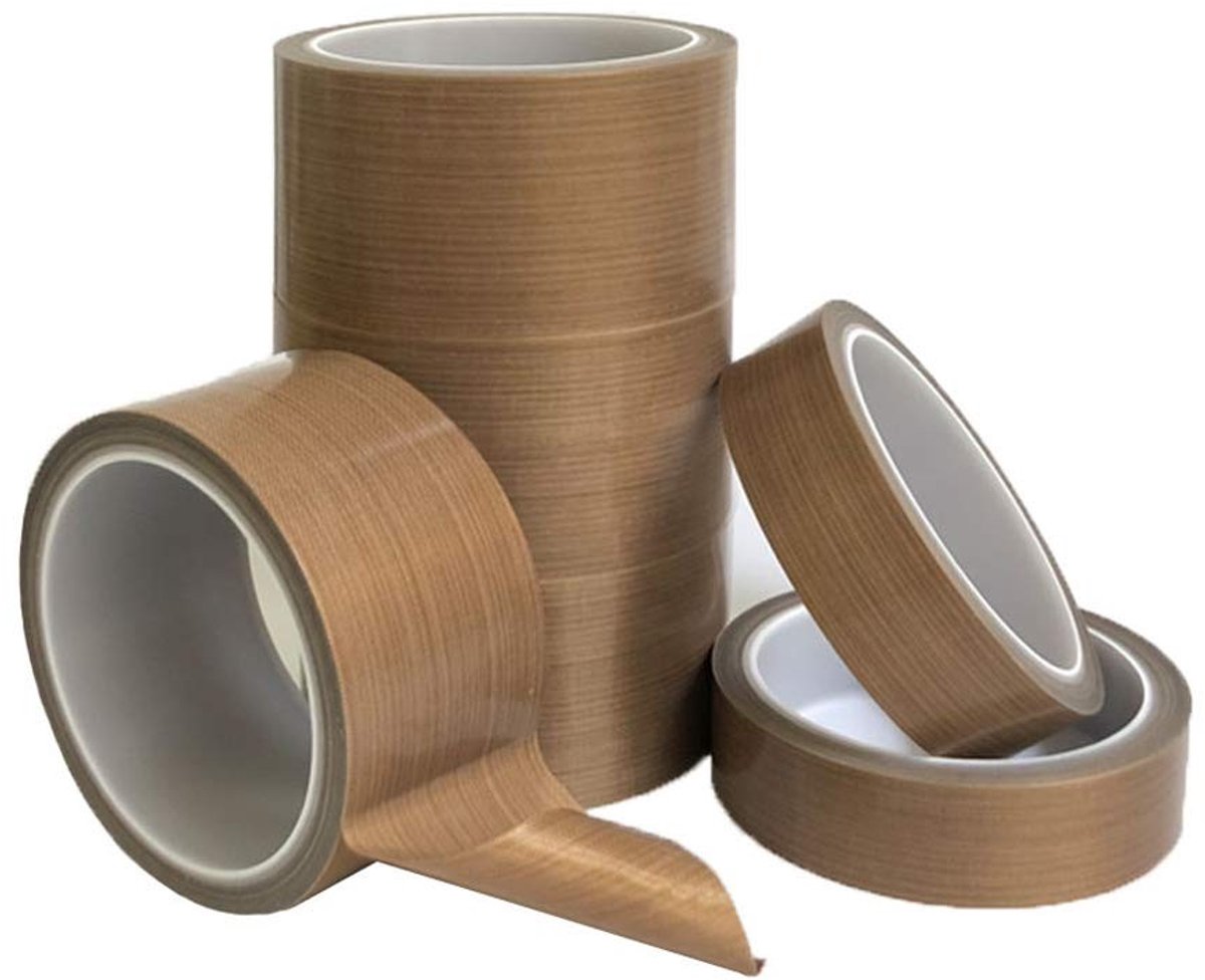 Hoge Temperatuur Teflon Tape - PTFE Glasvezel Verzegelband voor Isolatie en Reparatie (42mm x 10m)