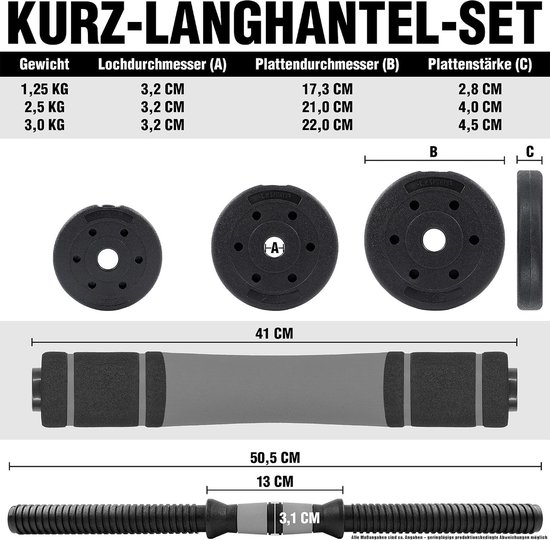 2in1 Dumbbell & Barbell Set 30kg / 40kg - Gewicht Schijven - Gewichten - Bars - Verstelbare Dumbbells voor Krachttraining, Fitness, Home Gym — afbeelding 3