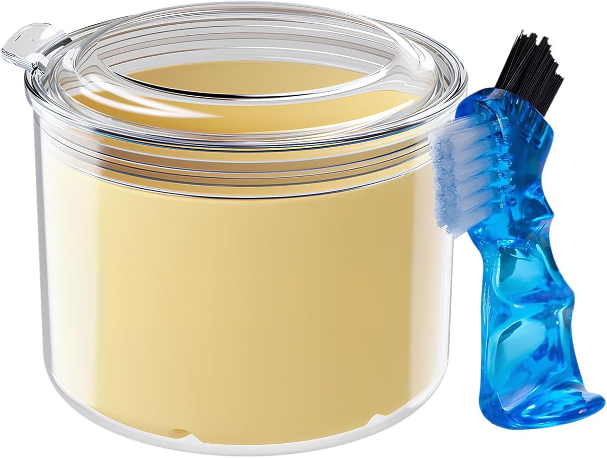 Tandspalk box met prothesenborstel, gebitdoos, tandprothesenbox, prothesendoos, onzichtbare tandbeugels, opbergdoos voor houder, reinigingsdoos
