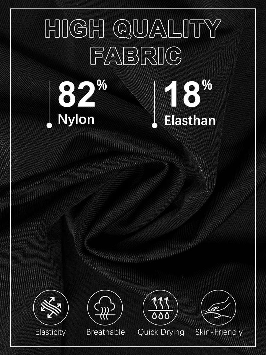 Tankini-zwempak voor dames, met korte broek, 2-delig badpak, bescheiden badmode met ingebouwde beha, hoge taille, ingebouwde onderkant, zwemshorts met zakken, verstelbaar badpak