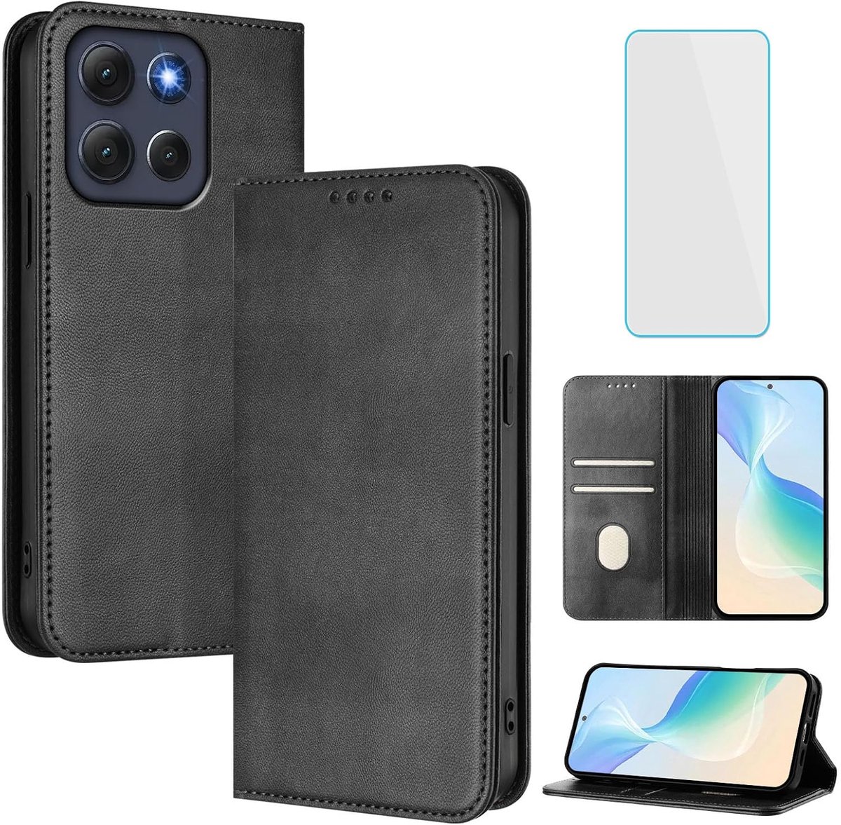 Hoesje voor Motorola Moto G86 Power Hoes Zwart