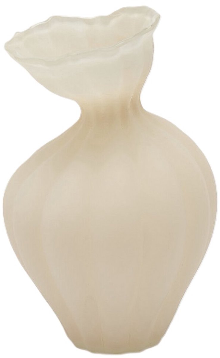 EDG - Vaas- Glas - wit - D19,5 x H30,5 cm