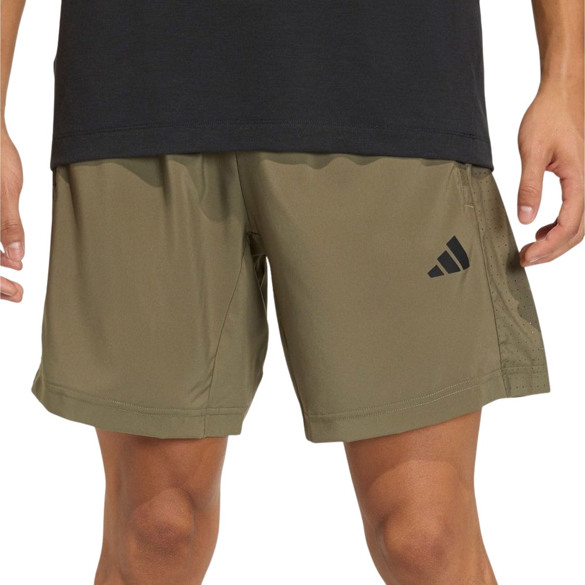 Adidas Essentials Base Short Heren M7 Olijfgroen