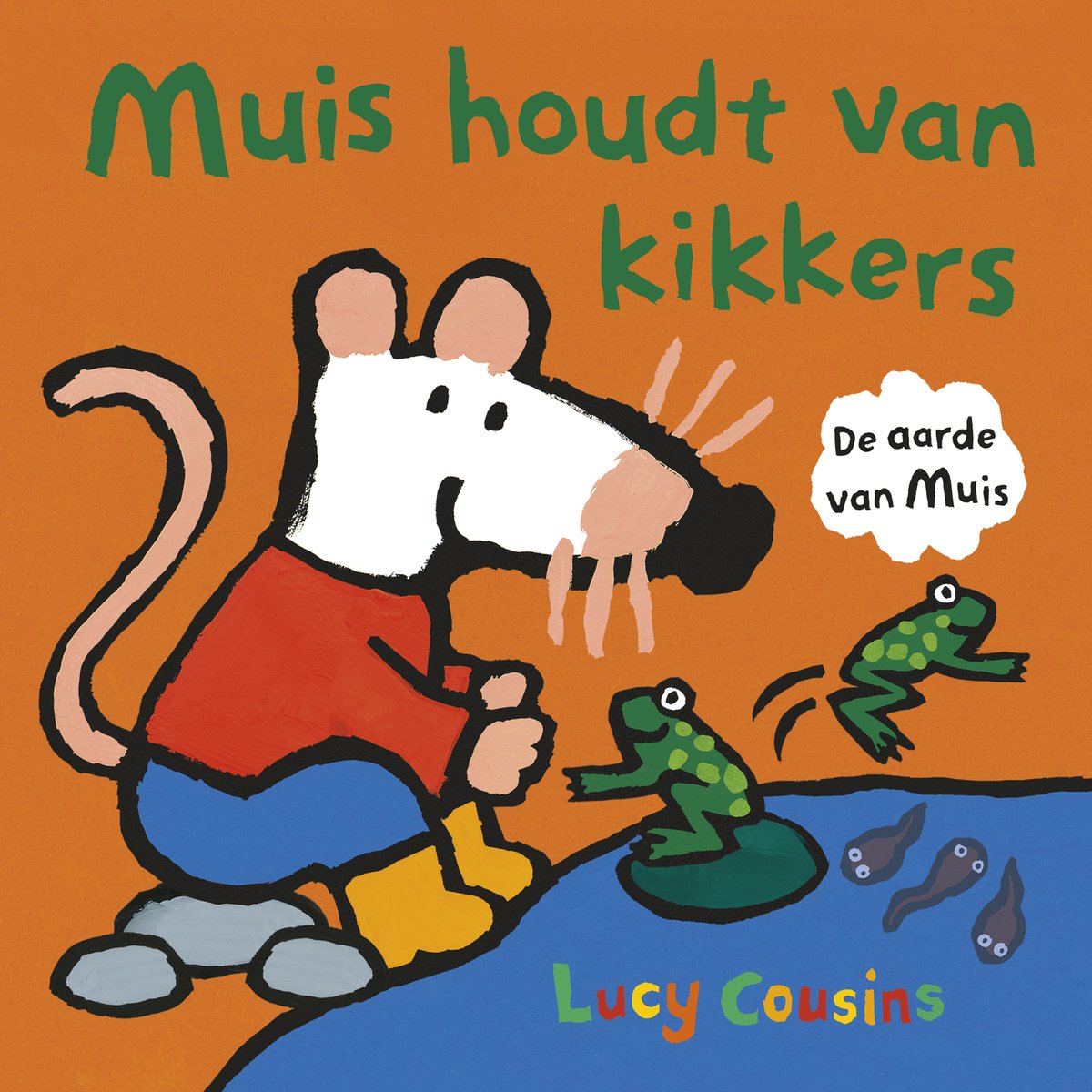 Omslag van Muis houdt van kikkers van Lucy Cousins