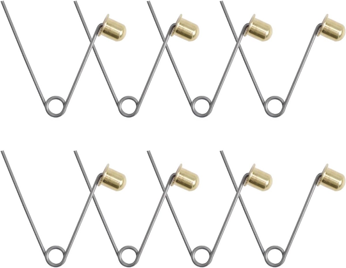 Tent Pole Klemmen - 8 Stuks Kayak Paddle Veer Snap Clips van Koolstofstaal voor Kamperen en Peddelen, Geschikt voor 8mm Knoppen en Tentpalen