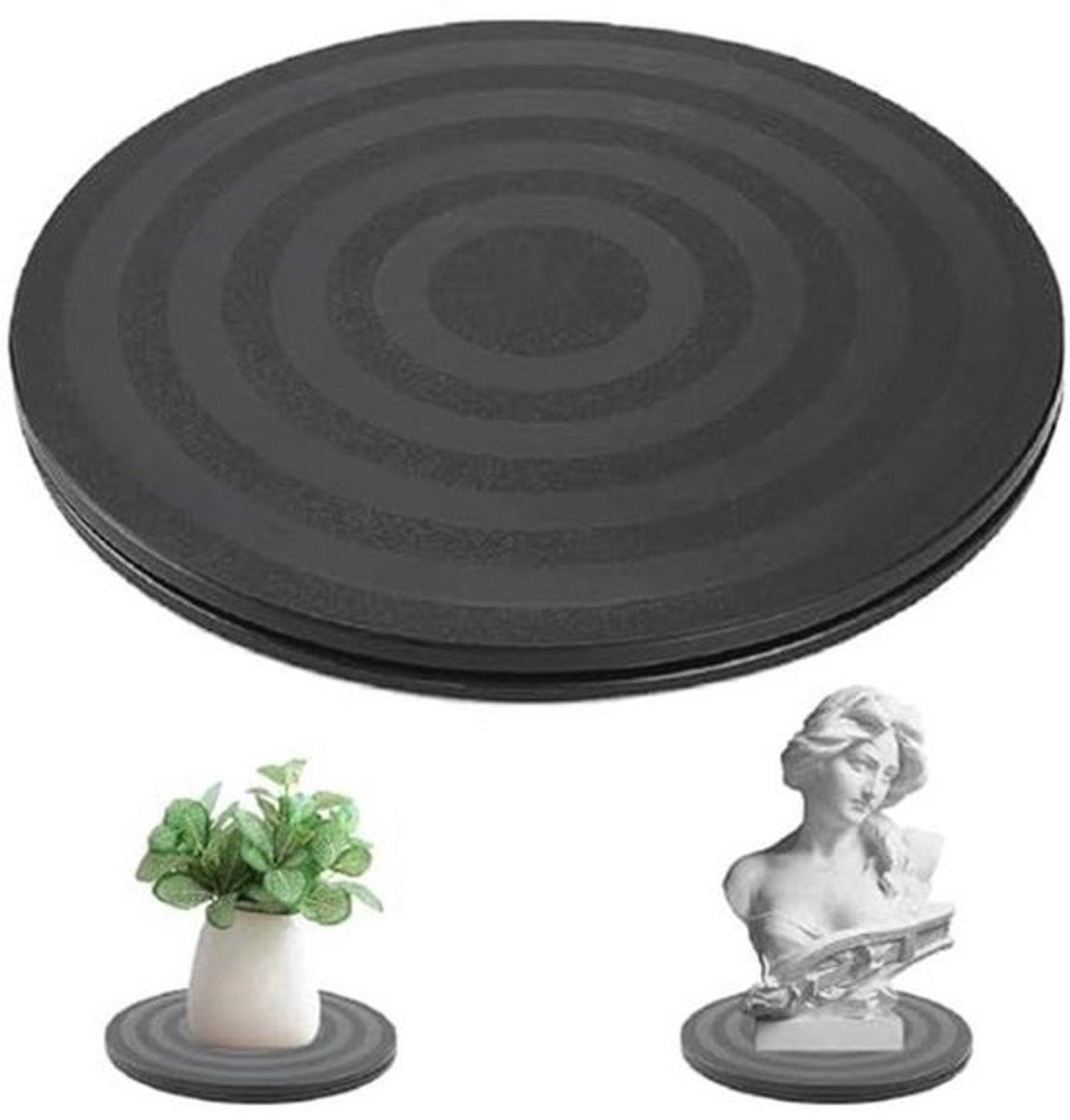 Draaibaar Platform 20 cm - 360 Graden Draaistandaard voor Platenspelers, Monitoren en meer