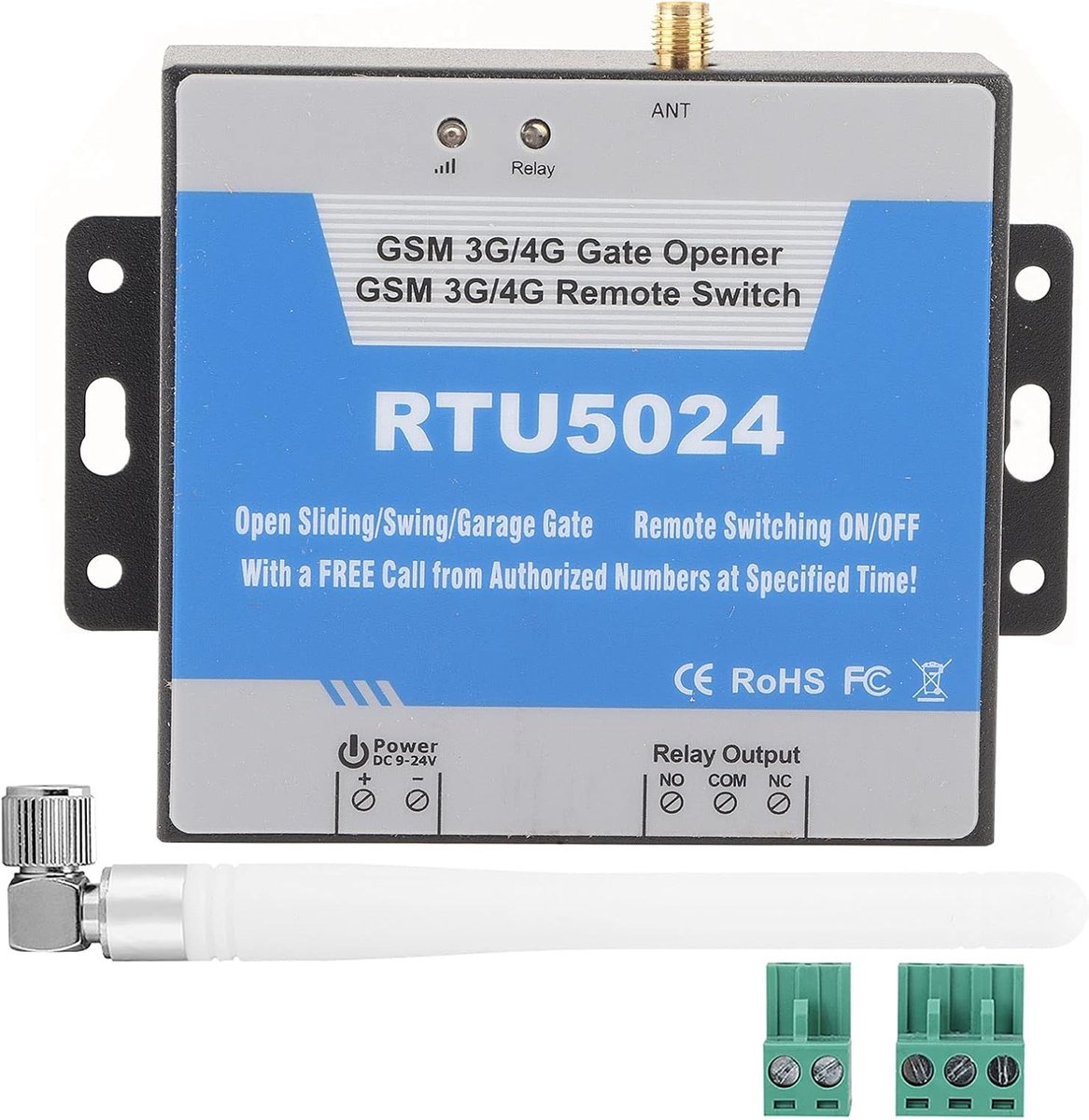 GSM Poortopener met SMS Commando, Toegangscontroller voor Afstandsbediening en Schakelaar, Ondersteunt 850/900/1800/1900MHz
