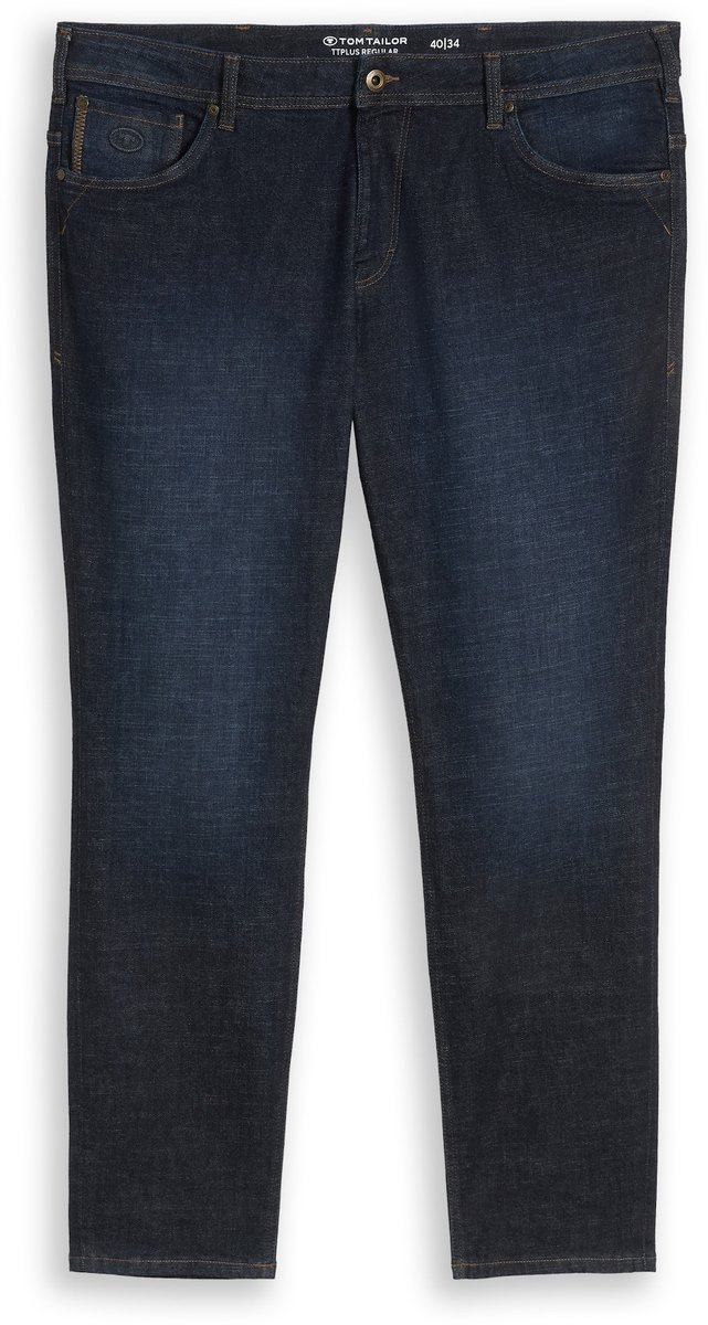 Tom Tailor - Plus Size - TTPLUS REGULAR-jeans - Maat 46/30 - Rinsed Blue Denim